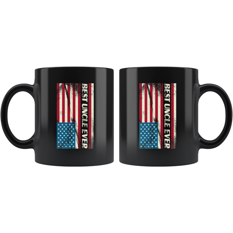 Best Uncle Ever American Patriotic  Appreciation Gift Coffee Mug 11 oz