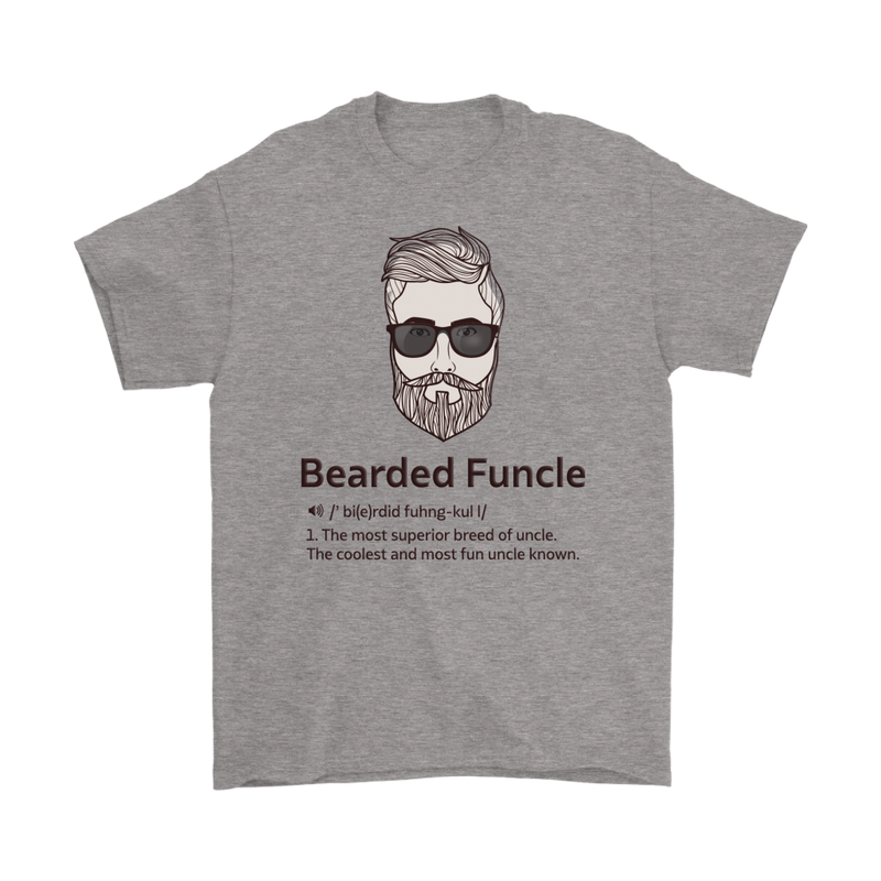 Bearded Funcle Best Uncle Gift Idea From Niece Nephew T-Shirt