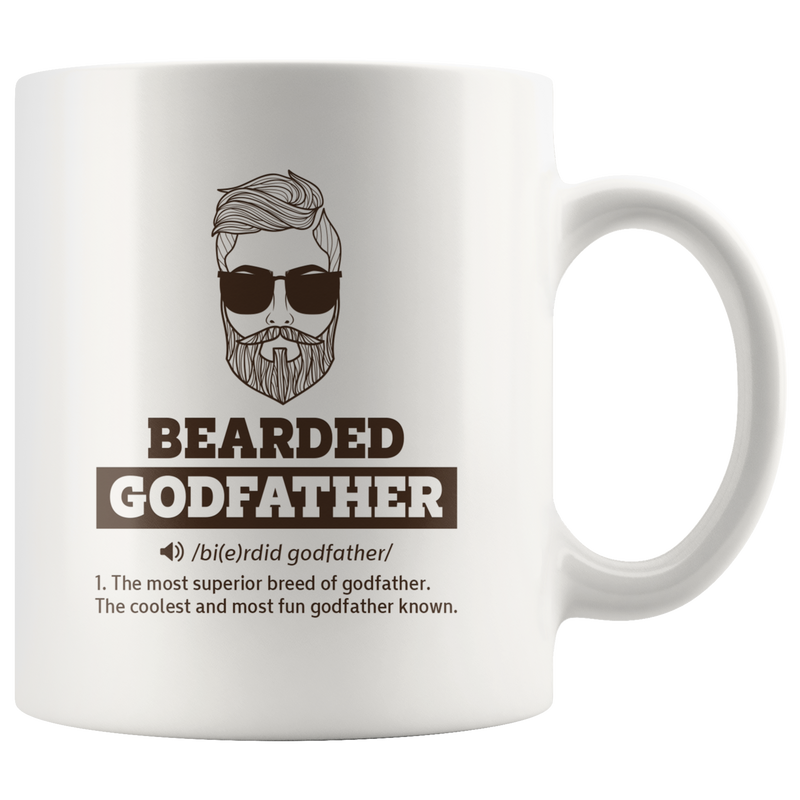 Bearded Godfather Definition From Godchild Christening Coffee Mug 11oz