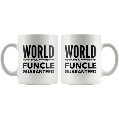 World's Greatest Funcle- Funny Gift for Uncle-11oz White Coffee Mug for Uncle