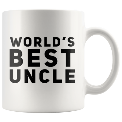 Gift For Uncle World's Best Uncle Thank You Appreciation For Him Coffee Mug 11 oz