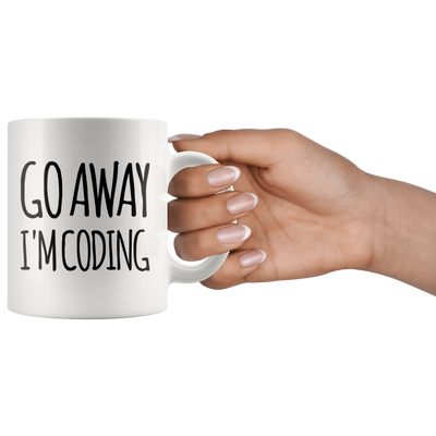Go Away I'm Coding Coder Computer Funny Coffee Mug 11oz