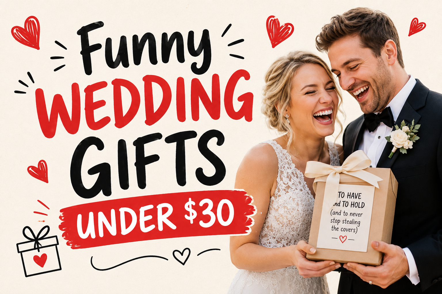 Funny Wedding Gifts Under $30 That Don't Look Cheap