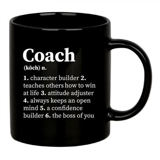 Coach Definition Mug 11 oz Black - Panvola