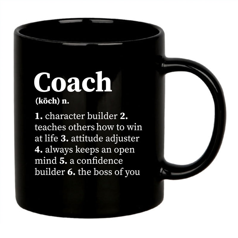 Coach Definition Mug 11 oz Black