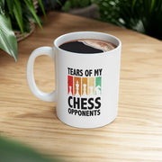 Personalized Tears Of My Chess Opponents Customized Ceramic Mug 11 oz White - Panvola