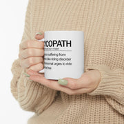 Personalized Cycopath Definition Customized Ceramic Mug 11 oz White - Panvola