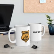 Personalized Lawn Enforcement Officer Ceramic Mug 11 oz White - Panvola