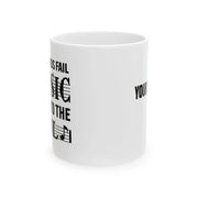 Personalized Where Words Fail Music Speaks Customized Ceramic Mug 11 oz White - Panvola