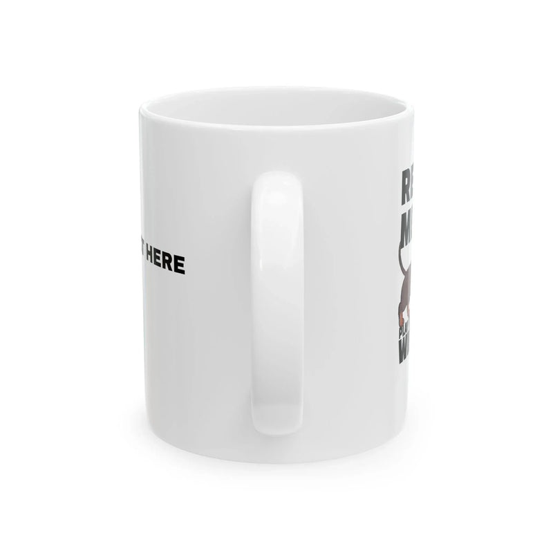 Personalized Real Men Play with their Wiener Customized Ceramic Mug 11 oz White - Panvola