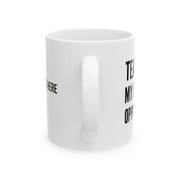 Personalized Tears of My Euchre Opponents Ceramic Mug 11 oz White - Panvola