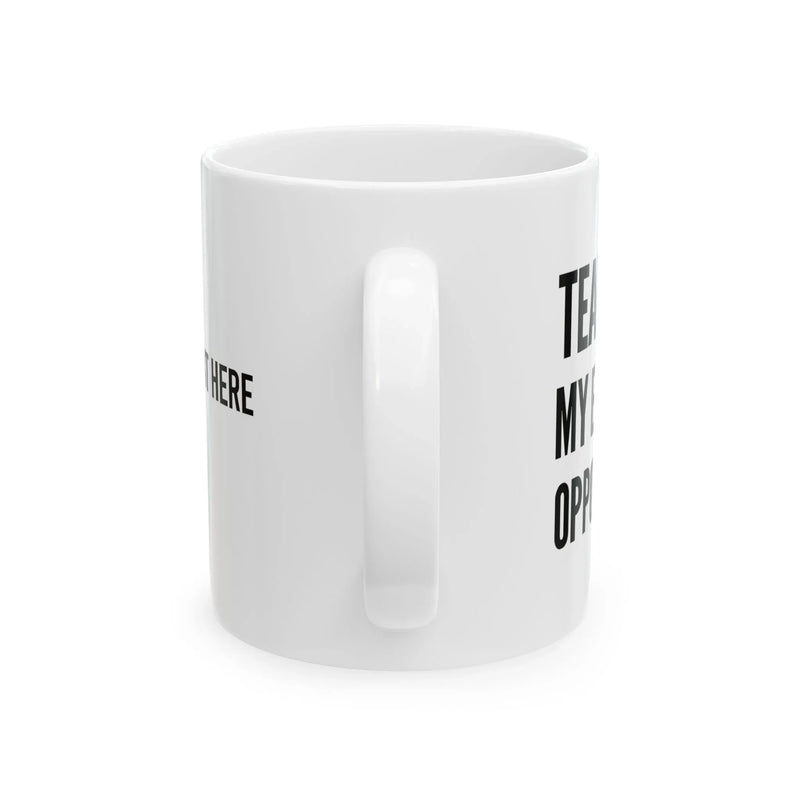 Personalized Tears of My Euchre Opponents Ceramic Mug 11 oz White - Panvola