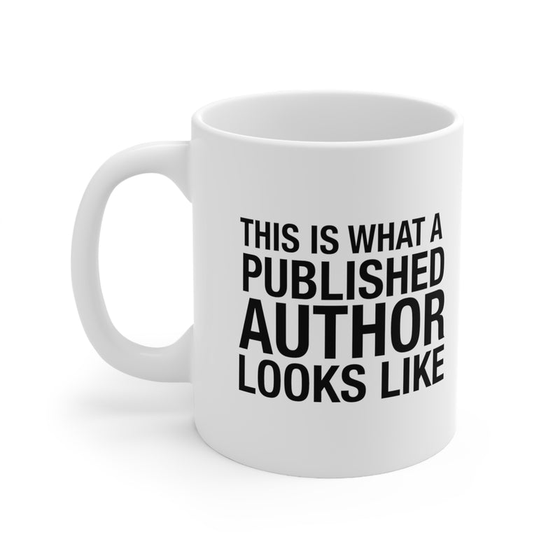 Personalized This Is What A Published Author Ceramic Mug 11oz White