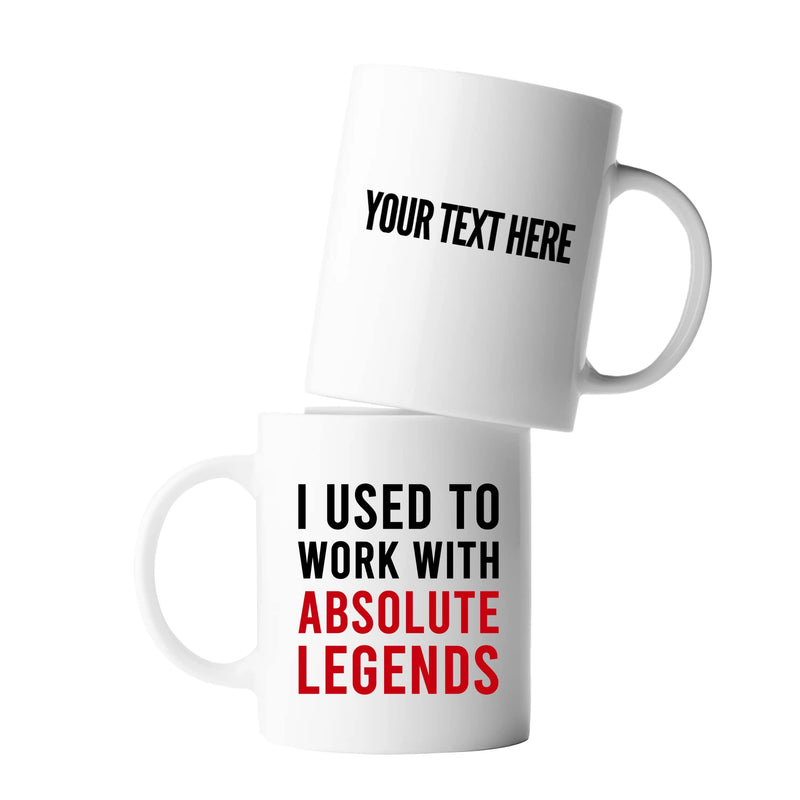 Personalized I Used To Work With Absolute Legend Customized Coworker Retirement New Job Goodbye Workplace Office Colleague Coffee Mug 11 oz