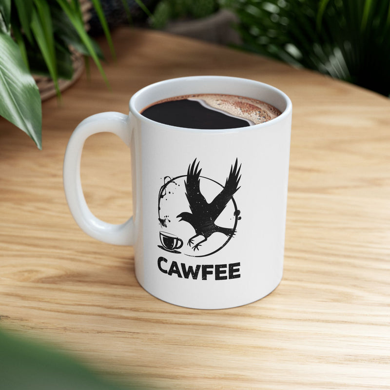 Personalized Cawfee Ceramic Mug 11 oz White