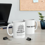 Personalized Booktrovert Customized Book Lover Gifts Ceramic Mug 11 oz White - Panvola