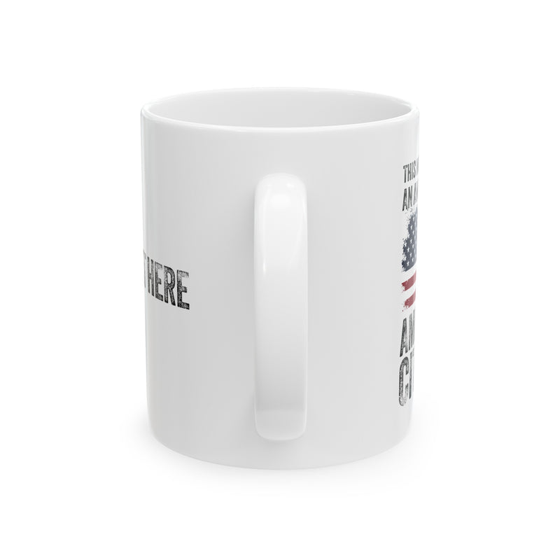 Personalized This Mug Belongs To An Awesome New American Citizen Ceramic Mug 11 oz White