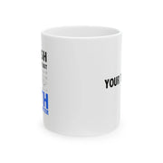 Personalized English Is Important But Math Is Importanter Ceramic Mug 11 oz White - Panvola