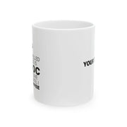 Personalized Coffee Spelled Backward Ceramic Mug 11 oz White - Panvola