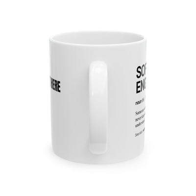 Personalized Software Engineer Definition Ceramic Mug 11 oz White