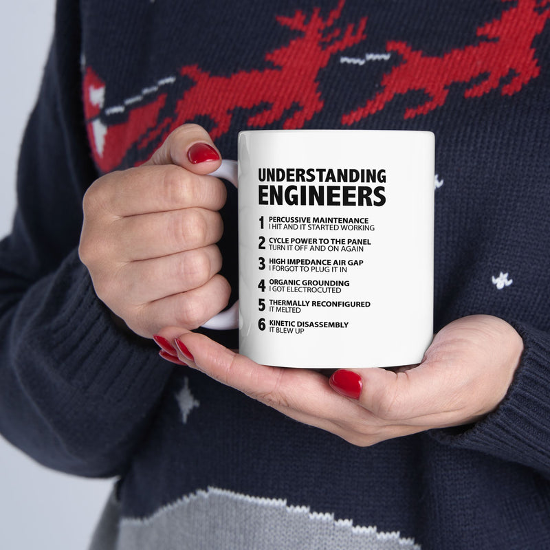 Personalized Understanding Engineers Ceramic Mug 11 oz White.