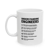 Personalized Understanding Engineers Ceramic Mug 11 oz White.