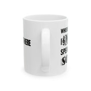 Personalized Where Words Fail Music Speaks Customized Ceramic Mug 11 oz White - Panvola