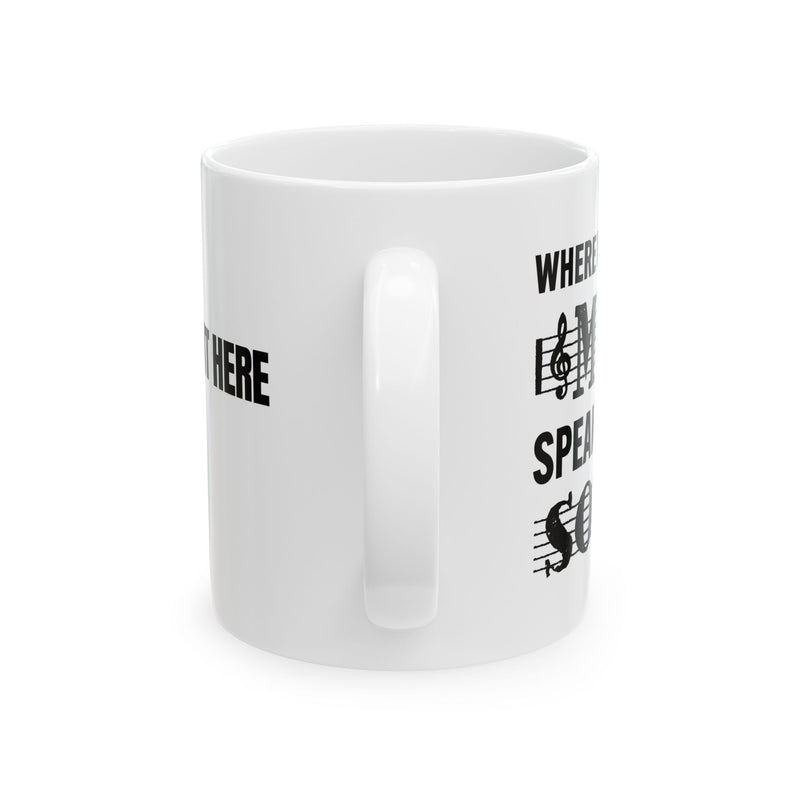 Personalized Where Words Fail Music Speaks Customized Ceramic Mug 11 oz White