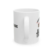 Personalized Easily Distracted by Old Pickup Truck Ceramic Mug 11 oz White - Panvola