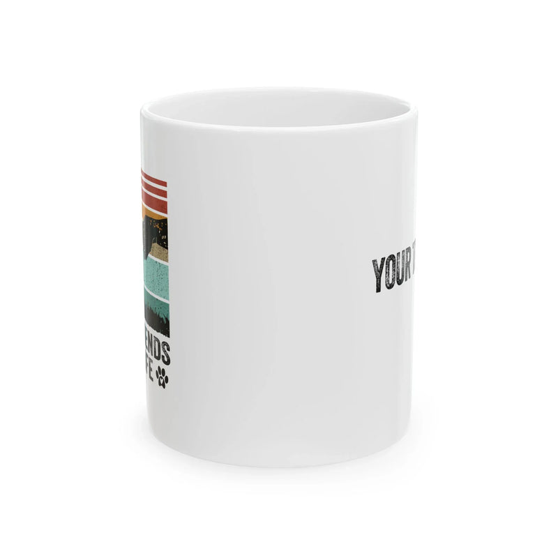 Personalized Best Friends For Life Customized Ceramic Mug 11 oz White - Panvola