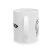 Personalized Da Vinci Drums Ceramic Mug 11 oz White - Panvola