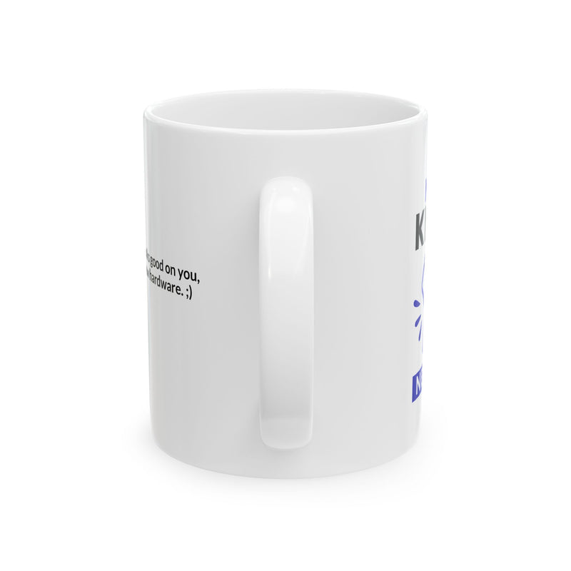 Copy of Personalized New Knee New Me Customized Ceramic Mug 11 oz White