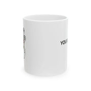 Personalized Scared Bowling Pins Customized Ceramic Mug 11 oz White - Panvola