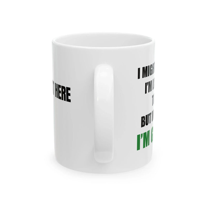 Personalized Look Like I'm Listening to You But in My Head I'm Golfing Customized Ceramic Mug 11 oz White - Panvola