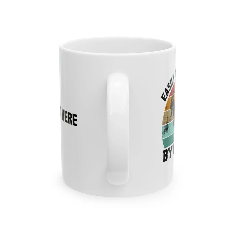 Personalized Easily Distracted By Goats Ceramic Mug 11 oz White - Panvola