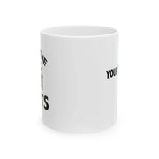 Personalized I Call The Shots Customized Ceramic Mug 11 oz White - Panvola