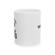 Personalized Easily Distracted by Old Pickup Truck Ceramic Mug 11 oz White - Panvola