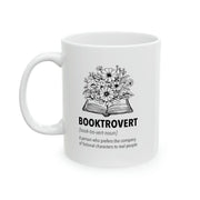 Personalized Booktrovert Customized Book Lover Gifts Ceramic Mug 11 oz White - Panvola