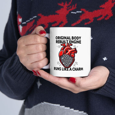 Personalized Original Body Rebuilt Engine Customized Ceramic Mug 11 oz White
