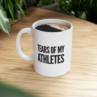 Personalized Tears of My Athletes Ceramic Mug 11 oz White