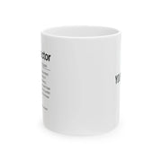 Personalized Chiropractor Definition Customized Ceramic Mug 11 oz White - Panvola