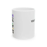 Personalized Autism Mom Doesn't Come With A Manual Ceramic Mug 11 oz White - Panvola
