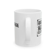 Personalized Raising My Husband Is Exhausting Customized Ceramic Mug 11 oz White - Panvola