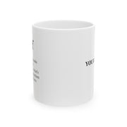 Personalized Chef Definition Ceramic Mug 11 oz White.