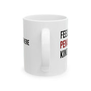 Personalized Scared Bowling Pins Customized Ceramic Mug 11 oz White - Panvola