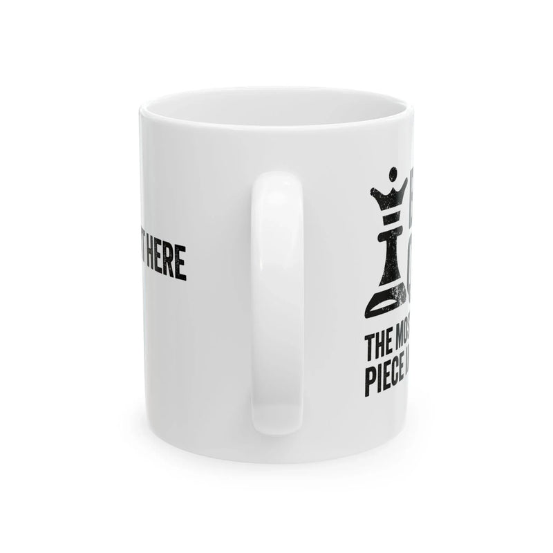 Personalized Black Queen Most Powerful Piece In The Game Customized Ceramic Mug 11 oz White - Panvola