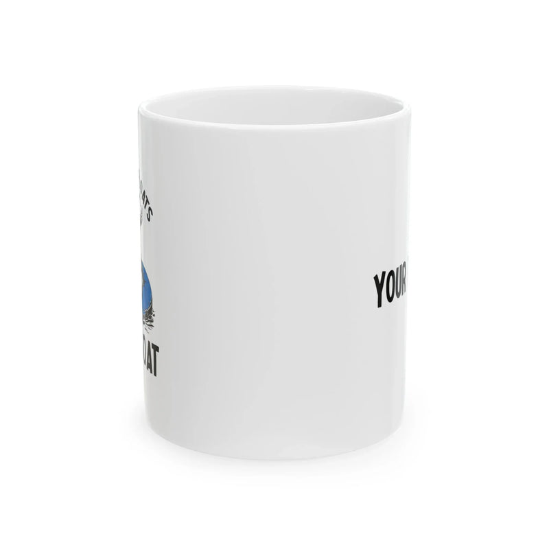 Personalized Whatever Floats Your Goat Ceramic Mug 11 oz White - Panvola