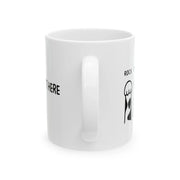 Personalized Rock Paper Scissors Ceramic Mug 11 oz White - Panvola
