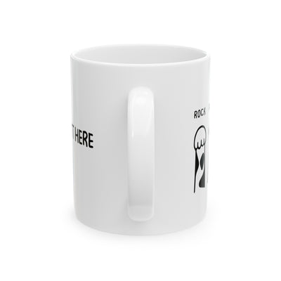 Personalized Rock Paper Scissors Ceramic Mug 11 oz White