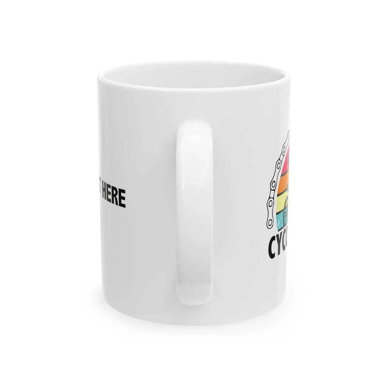 Personalized Cycologist Ceramic Mug 11 oz White - Panvola